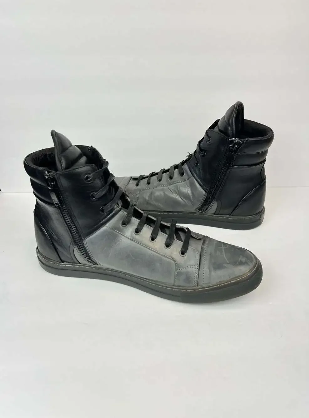 Kenneth Cole New York Double Up Men's Leather High Top Sneakers Sz 13 M